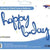 Cursive Happy B.Day - Blue