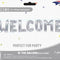 Welcome Foil Banner - Silver