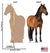 Life-size Horse 2 Cardboard Cutout