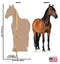 Life-size Horse 2 Cardboard Cutout