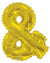 34" Gold - & Symbol