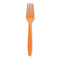 Sunkissed Orange Plstc Forks 24ct