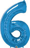 42" Number 6 Blue