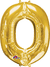 34" Letter O Gold