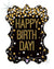 34" Gold Dots Birthday Frame