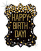 34" Gold Dots Birthday Frame