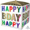 15" Birthday Offset Letters Cubez