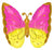 25" PINK YELLOW BUTTERFLY