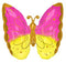 25" PINK YELLOW BUTTERFLY