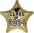 18" Graduation Class of 2024-White Gold