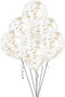 12" Confetti Balloons Gold/silver 6ct