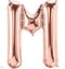 34" Rose Gold Letter M