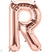 34" Rose Gold Letter R