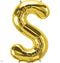 34" Gold Letter S