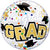 22" CONGRATS GRAD STARS BUBBLE