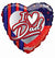 18" I Love Dad Heart