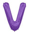 34" Letter V Purple Foil