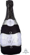 36" BUBBLY WINE BOTTLE BLACK