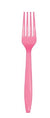 Candy Pink Plstc Forks