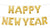 Happy New Year Letter Bannner