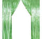 3'x8' Fringe Curtain - Emerald Green