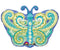 Paisley Butterfly Teal