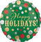 18" Happy Holidays Fun Dots