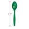 Emerald Green Plstc Spoons