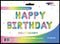 Happy Birthday Foil - Pastel Rainbow