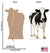 Cow 58" x 36" cutout