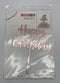 Acrylic Cake Topper Happy Birthday R. Gold