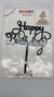 Acrylic Cake Topper Happy Birthday Black