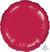 18" BURGUNDY ROUND FOIL