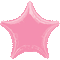 19" METALLIC PINK STAR FOIL FLAT