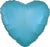 Heart Foil Caribbean Blue