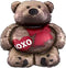 28" CUDDLY BEAR LOVE SHAPE