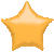 19" METALLIC GOLD STAR FOIL-FLAT