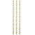 HOLLYWOOD STRAWS PR 24CT STRIPE GLD/WHT