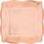 7" SQ EMB PLATE ROSE GOLD 8CT