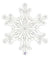 38" CLEAR SNOWFLAKE SHP