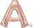 34" LETTER A ROSE GOLD - PKG