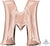 33" LETTER M ROSE GOLD - PKG