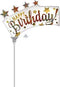 14" HBD GLITTER BANNER AIR FILLED