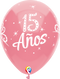 12" 15 Anos Around Latex Balloon