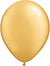 11" Qualatex Metallic Gold Latex Balloons