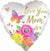 18" LOVE YOU MOM FLORAL