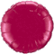 18" Burgundy Foil Round