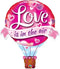 42" LOVE IN AIR BALLOON SHP