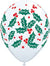 11" HOLLY AND BERRIES LTX-WHITE 50CT