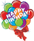 Happy Birthday Colorful Balloon
